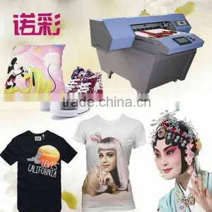 A2 Format Small Flatbed Garment Inkjet 3D Printer/T-shirt Priner/pants Printer China thumbnail-1