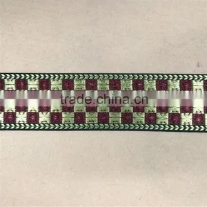 Colourful Jacquard Webbing/Ribbon For Clothing thumbnail-4