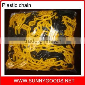 8mm Yellow and Black Safety Plastic Chain thumbnail-3