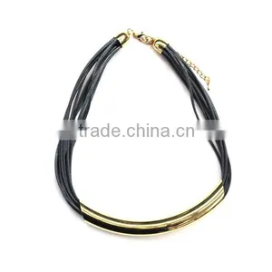 2014 Fashion Gold Brass Tube Necklace thumbnail-1