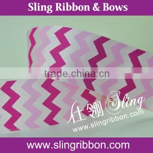 Hot Sale Printed Stripe Grosgrain Ribbon For Wholesale thumbnail-1