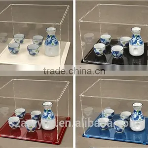 Counter Clear Acrylic Ceramic Tea Set Display Box thumbnail-4