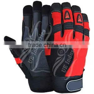 UEI-2630 Red Mechanics Gloves , Mechanic Work Gloves , Mechanic Gloves , Mechanical Gloves , Mechanic Working Gloves thumbnail-1