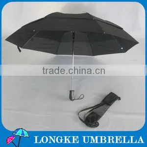 Double Layer 2 Fold Golf Umbrella,Windproof 2 Fold Umbrella, Automatic Open thumbnail-1