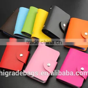 Faux Leather Card Holder Bags Leather 24 Credit Card thumbnail-5