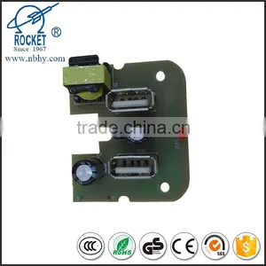 Chinese Hot Selling 5V1A Dual USB Port PCB Board OEM, Design and Manufacture for Power Adaptor thumbnail-2