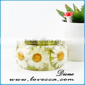 Hand-made Plant Flower Bangle New Design Natural Real Dry Flower Bangle thumbnail-5