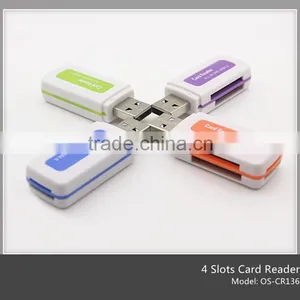 Colorful Wholesale Card Reader Custom 4 Ports Card Reader(OS-CR135) thumbnail-3