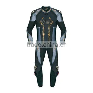 Two-piece Stylish Motorcycle Leather Suit thumbnail-1