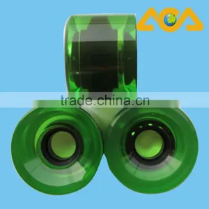 Wholesale Led Clear pu Skateboard Wheels 70x51mm thumbnail-2
