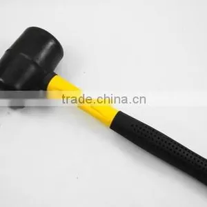 Black Rubber Hammer With Fiberglass Handle thumbnail-1