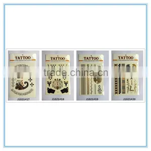 Hot Sale Gold and Silver Custom Metallic Temporary Tattoos China thumbnail-4