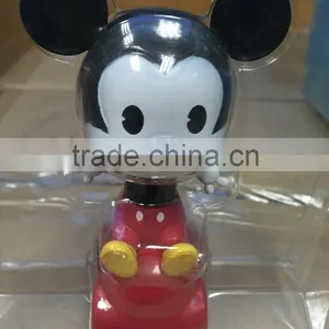 Micky Mouse Figure Pull-back Vehicle,Customized Cute Plastic Car Cartoon Toys thumbnail-1
