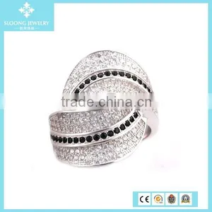 2015 New Products Pave Cheapest Diamond Ring For Couple thumbnail-4