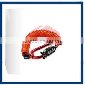 Black Coated High Quality Spring Coil Wire Lock thumbnail-2