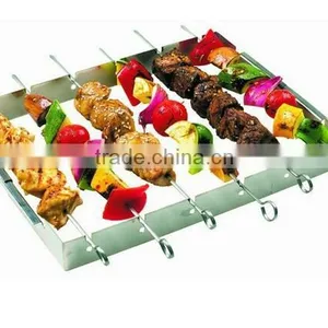 Circle Type BBQ Rack With 6 Skewers/BBQ Skewer With Stand/BBQ Kabob Set thumbnail-4