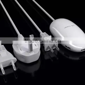 High Quality Mouse Shape 3 Ports Usb Charger Socket With UK,US ,AU Standard Plugs thumbnail-6