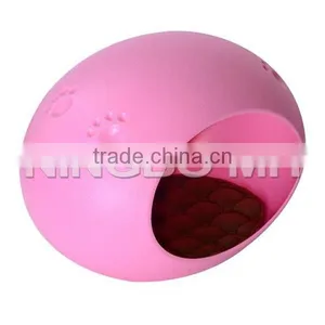 Pet Dog Cat Egg Shaped Pod Sleeping Bed House/Cat Toilet - Pink thumbnail-5