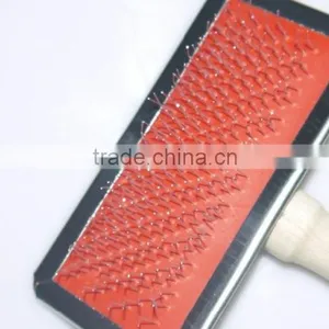 2015 New Pet Products Wood Handle Pet Slicker Brush thumbnail-2