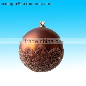 Hand Painted Ceramic Christmas Ball Tree Ornament/hanging Ornament thumbnail-1