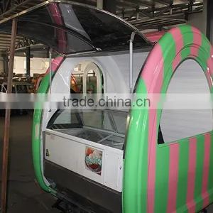 2016 China Mobile Hand Push Food Cart for Sale thumbnail-3