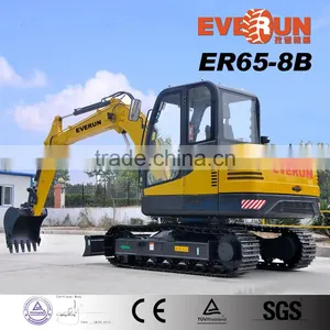 EVERUN 6.5 Ton 0.22 Bucket Capacity Fully Hydraulic Excavator for Sale thumbnail-1