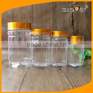 Clear 100ml PET Plastic Medicine Bottle With Golden Screw Lid thumbnail-3
