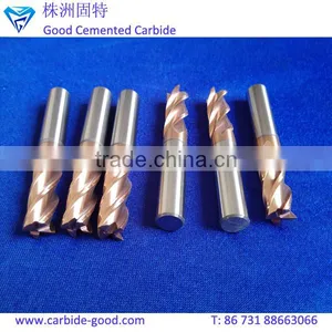 Solid Carbide 4 Flute Drill Bit Cemented Carbide End Mill of Various Types thumbnail-1