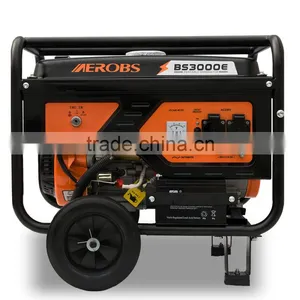 BSGE3000E Knife Model AEROBS OEM Factory China Mini Electric Start 220V Gasoline Generator thumbnail-1