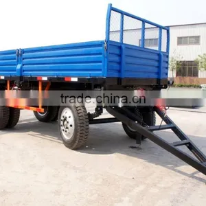 2 Axles 4 Wheel Farm Trailers /(flatbed Drawbar Full Trailer and Dump Tipper Full Trailer) thumbnail-4