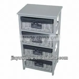 Wholesale Cheap Natural Removable Cabinet With Handmade Willow Basket thumbnail-1