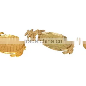 Hot Selling Rose Gold, Gold, Pineapple Platter for Decorative Use thumbnail-1