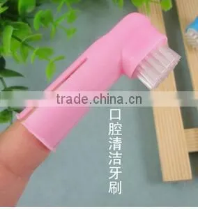 CY107 Dog & Cat Finger Toothbrush Set Pet Dental Care Toothbrush Massage Brush thumbnail-1