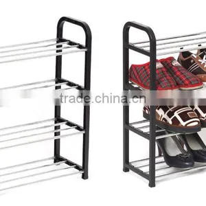 N282 Shoe Storage Cabinet Plastic + Metal Shoe Rack thumbnail-4