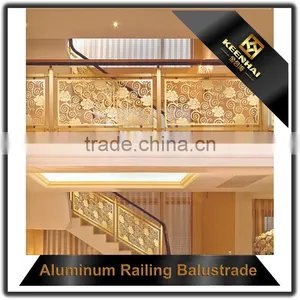 Luxury Design Indoor Balcony Aluminum Handrail Railing for Hotel and Villa thumbnail-1