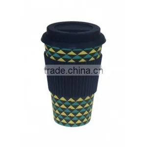 14oz Bamboo Fiber To-go Coffee Cup With FDA and LFGB Certificate thumbnail-1