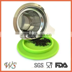 WS-TS18 Stainless Steel Mug Tea Filter Tea Infuser Bottle With Silicone Rimmed Lid thumbnail-2