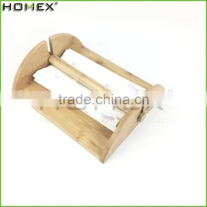 Bamboo Tissue Paper Holder With Napkin Holder and Stick/Homex_FSC/BSCI Factory thumbnail-1