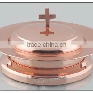 Stainless Steel Bread Plate Set- Copper Plated thumbnail-1