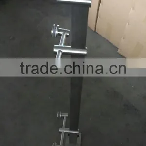 Frosted Glass Balcony Balustrade/Stainless Steel Handrail thumbnail-2