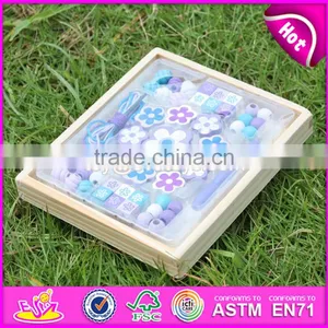 2017 New Design Children Threading Beads Wooden Educational Toys for 4 Year Olds W11E061 thumbnail-3