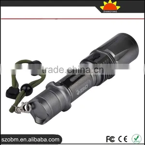 Wholesale HT-1690 T6 LED Focus Adjustable Zoomable LED Flashlight Torch With Magnetic Control thumbnail-2