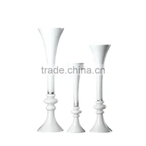 Wholesale European Black and White Flower Glass Vase thumbnail-2