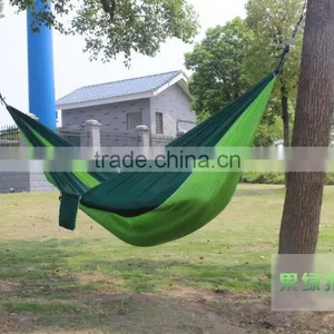 Shuoyang Portable Camping Hammock-100% Ripstop Parachute Nylon Outdoor Double Hammock With Free Hammock Straps & Carabiners thumbnail-6