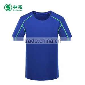 New Design Summer Outdoor Breathable 100% Polyester Mens Athletic Running T Shirt thumbnail-3