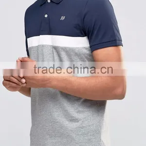 China OEM Manufacturer Summer Casual 180g 100% Cotton Short Sleeve Stripe Mens T-shirt thumbnail-3