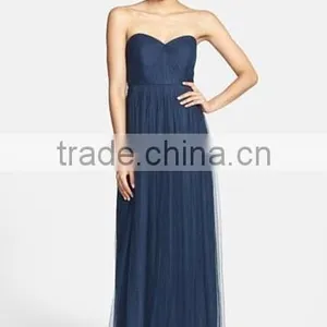 MGOO High Quality 2016 Convertible Tulle Column Plain Maxi Prom Women Long Dress Islamic Vestidos thumbnail-3