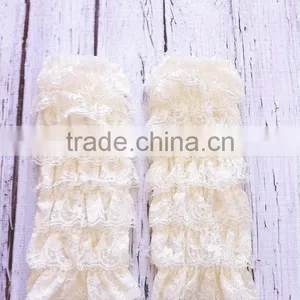 Cute Baby Girls Pink Leg Warmers Ruffle Tulle Baby Girls Lace Legging Warmers thumbnail-3