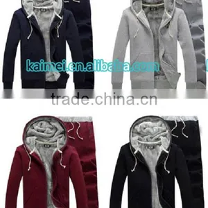 High Quality Good Sale China Wholesale Custom Zipper Hoody thumbnail-1
