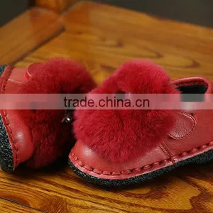 Zm40335b Wholesale Children Fancy Winter Cony Hair Girls Shoes thumbnail-4